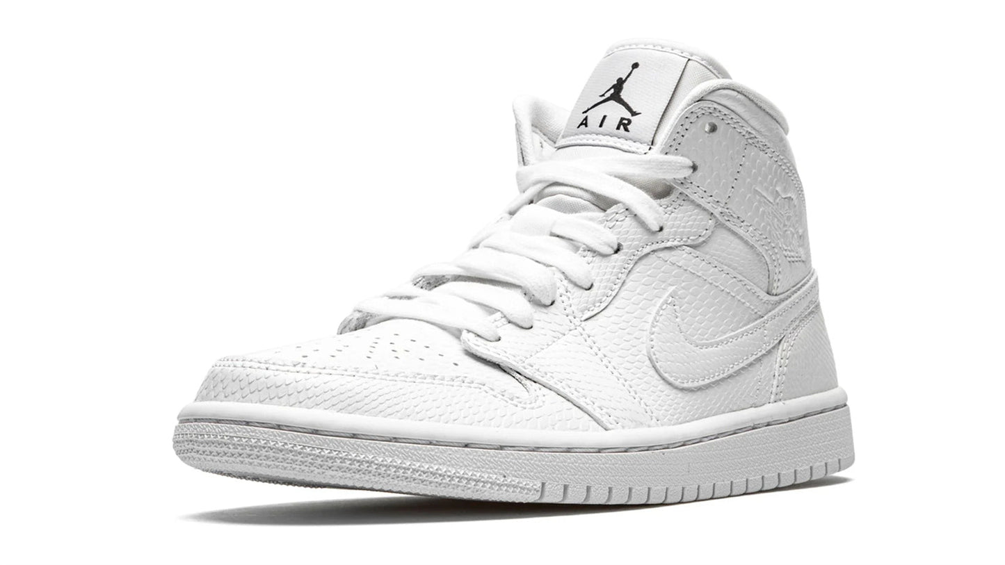 AIR JORDAN 1 MID WMNS "White Snakeskin"