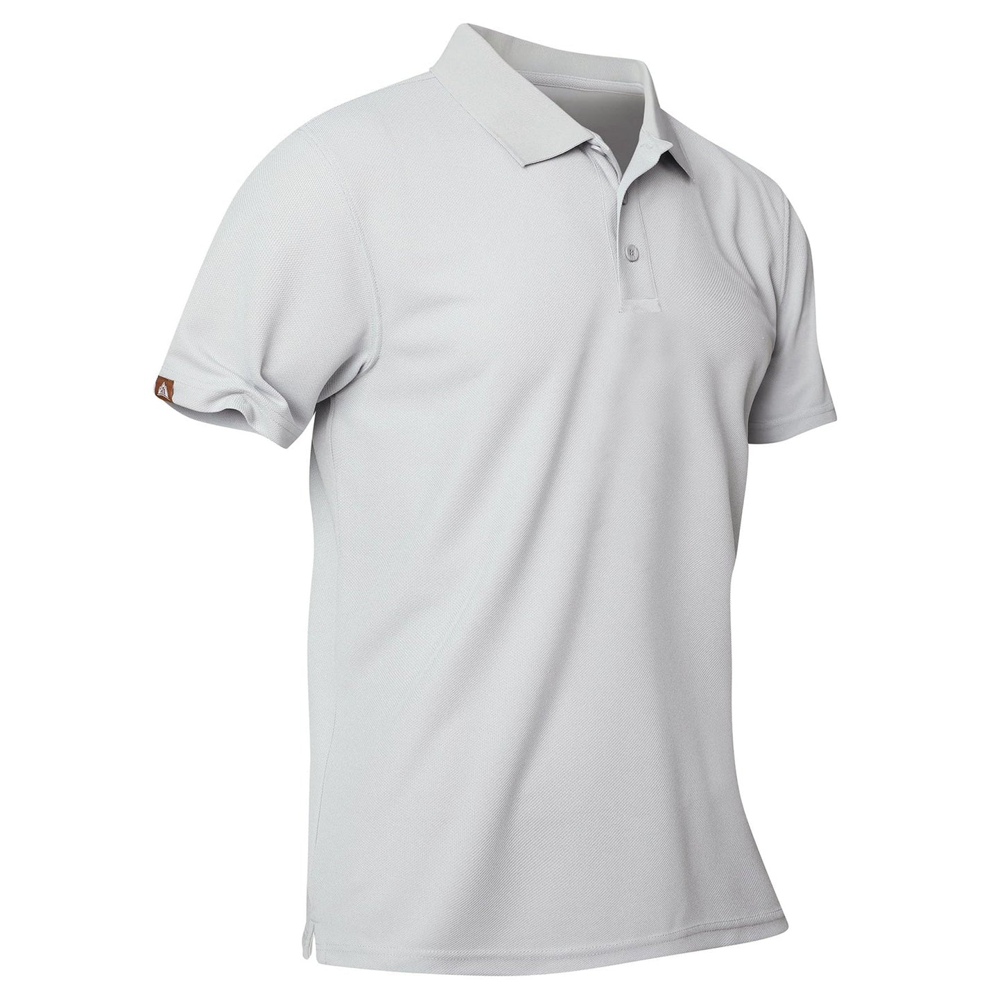 Men's Light Gray Short Sleeve Polo