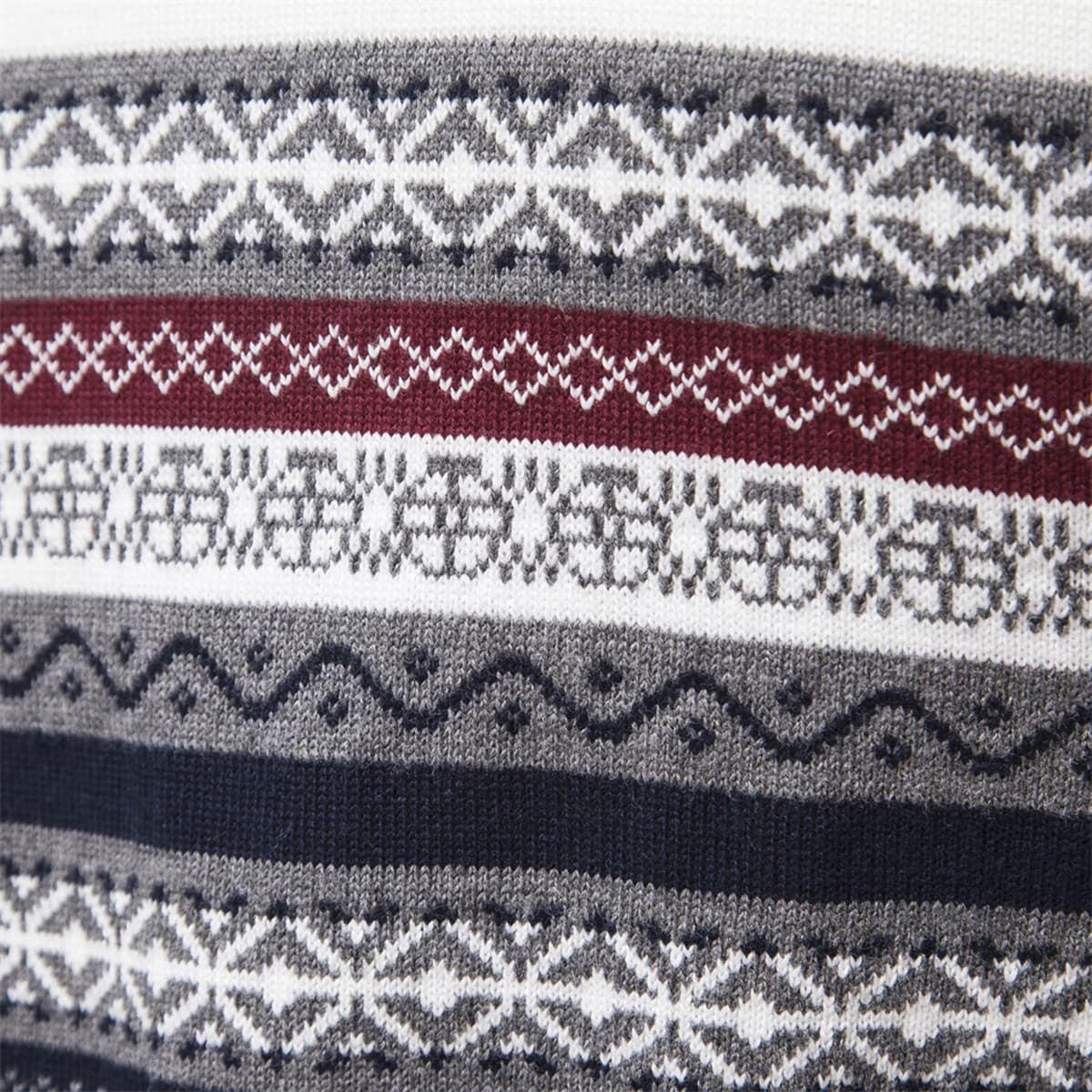 Men's Half-Zip Stand Collar Polo Sweater